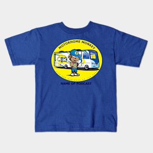 MotorHome Monkey Full Logo Kids T-Shirt